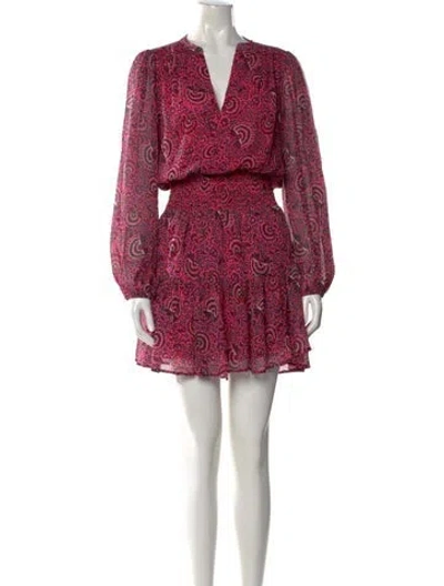 Pre-owned A.l.c Silk Mini Dress In Pink