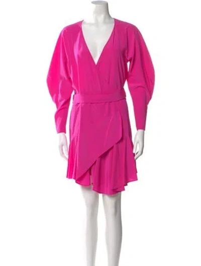 Pre-owned A.l.c Silk Mini Dress In Pink