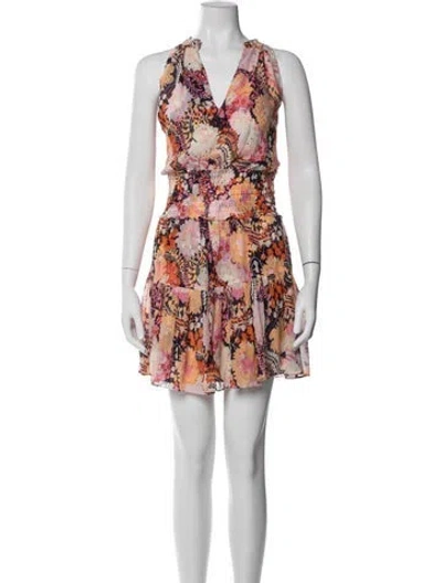 Pre-owned A.l.c Silk Mini Dress In Pink