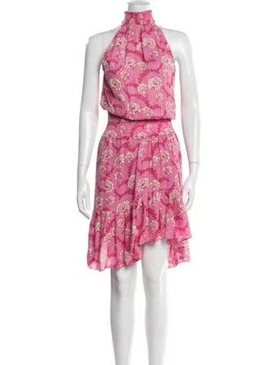 Pre-owned A.l.c Silk Mini Dress In Pink