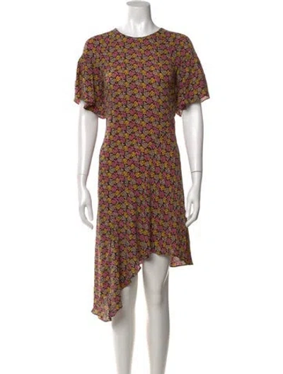 Pre-owned A.l.c Silk Mini Dress In Pink