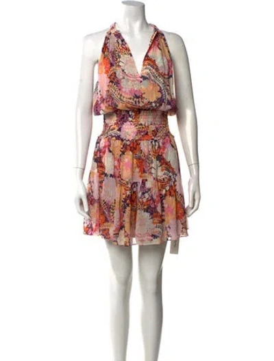 Pre-owned A.l.c Silk Mini Dress In Pink