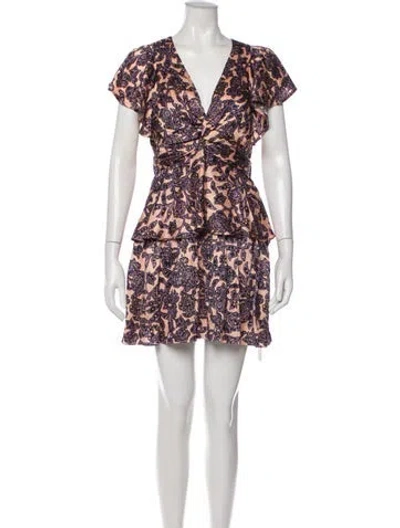 Pre-owned A.l.c Silk Mini Dress In Pink