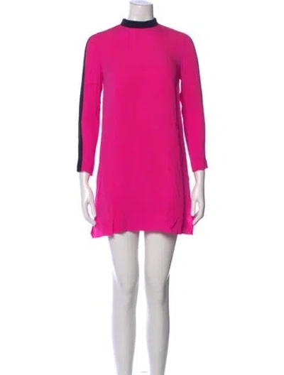 Pre-owned A.l.c Silk Mini Dress In Pink
