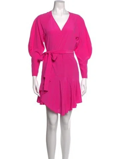 Pre-owned A.l.c Silk Mini Dress In Pink