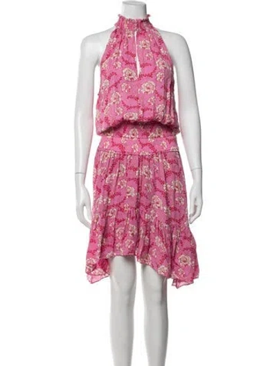 Pre-owned A.l.c Silk Mini Dress In Pink