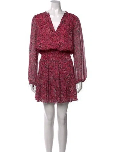 Pre-owned A.l.c Silk Mini Dress In Pink