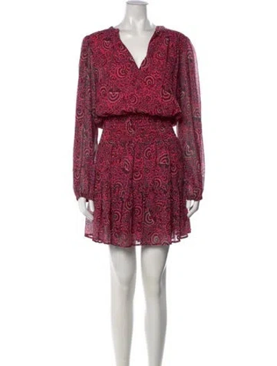 Pre-owned A.l.c Silk Mini Dress In Pink