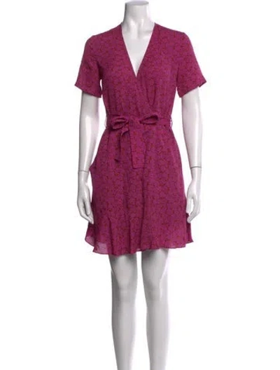 Pre-owned A.l.c Silk Mini Dress In Pink