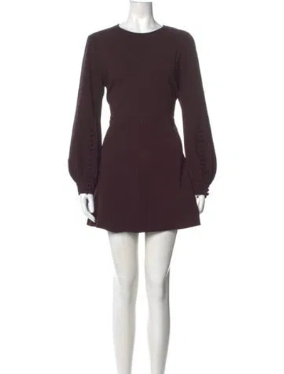 Pre-owned A.l.c Silk Mini Dress In Purple