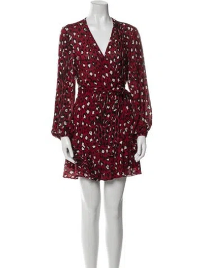 Pre-owned A.l.c Silk Mini Dress In Red
