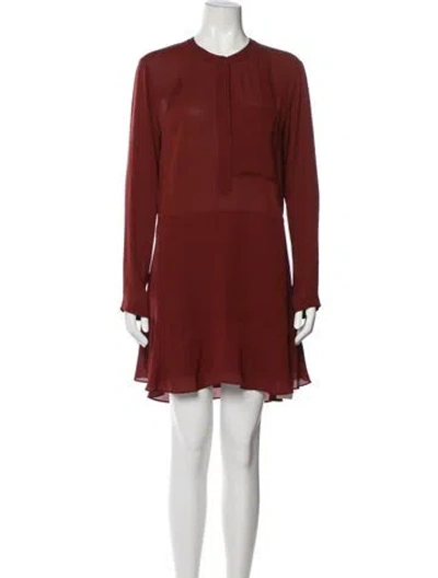 Pre-owned A.l.c Silk Mini Dress In Red