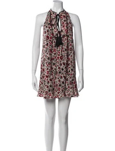 Pre-owned A.l.c Silk Mini Dress In Red
