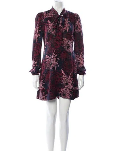 Pre-owned A.l.c Silk Mini Dress In Red