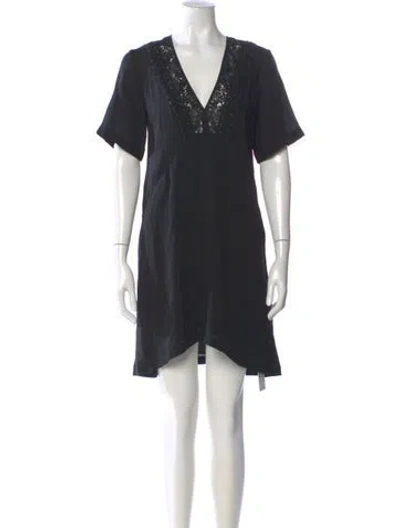Pre-owned A.l.c Silk Mini Dress W/ Tags In Blue