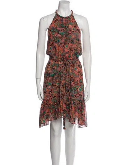 Pre-owned A.l.c Silk Mini Dress W/ Tags In Multi