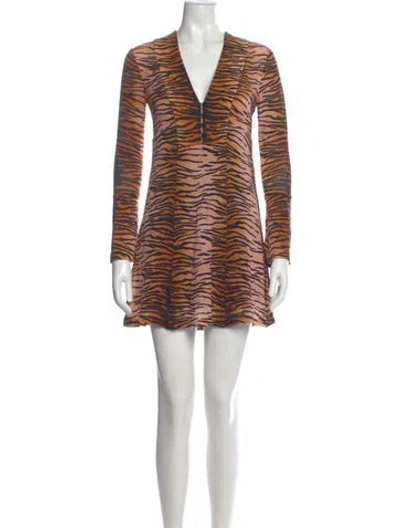 Pre-owned A.l.c Silk Mini Dress W/ Tags In Orange