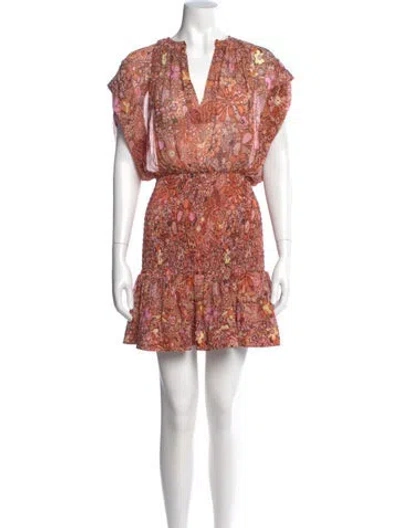 Pre-owned A.l.c Silk Mini Dress W/ Tags In Orange