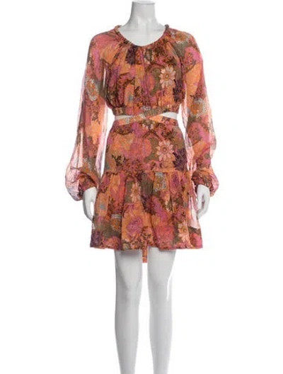 Pre-owned A.l.c Silk Mini Dress W/ Tags In Orange