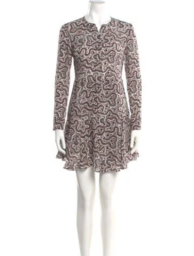 Pre-owned A.l.c Silk Mini Dress In White