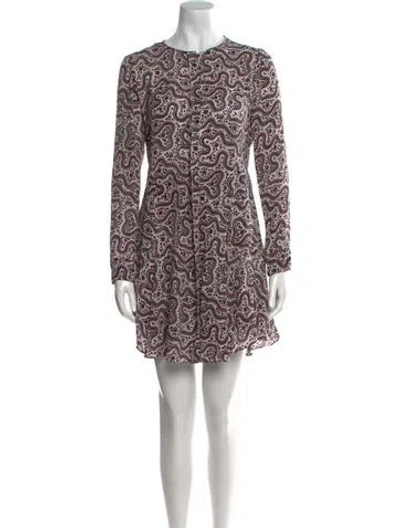 Pre-owned A.l.c Silk Mini Dress In White