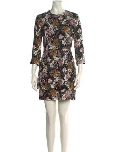 Pre-owned A.l.c Silk Mini Dress In White