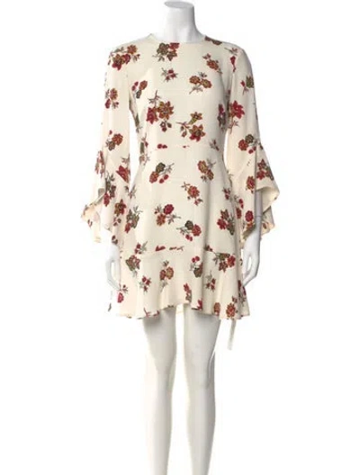 Pre-owned A.l.c Silk Mini Dress In White