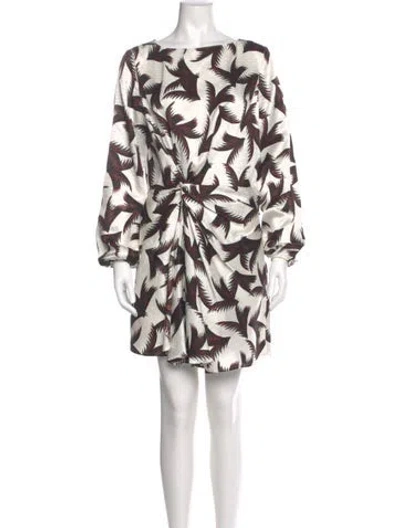 Pre-owned A.l.c Silk Mini Dress In White