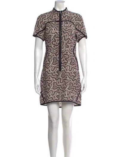 Pre-owned A.l.c Silk Mini Dress In White