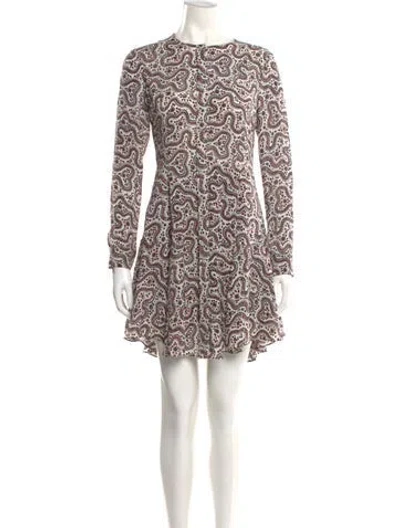 Pre-owned A.l.c Silk Mini Dress In White