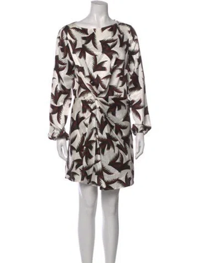 Pre-owned A.l.c Silk Mini Dress In White