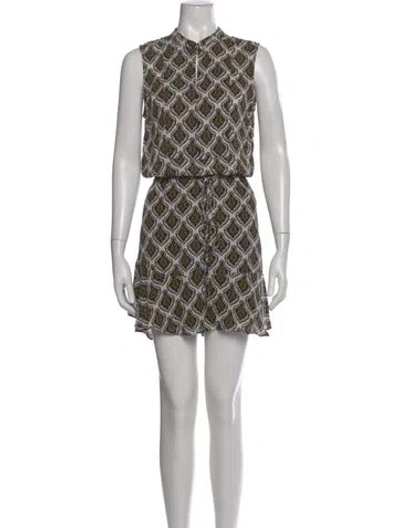 Pre-owned A.l.c Silk Mini Dress In White
