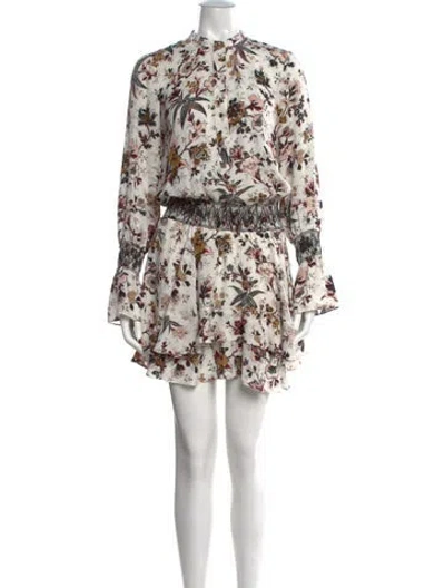 Pre-owned A.l.c Silk Mini Dress In White