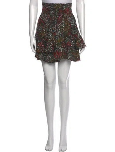 Pre-owned A.l.c Silk Mini Skirt In Black