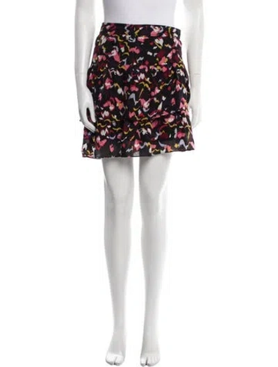 Pre-owned A.l.c Silk Mini Skirt In Black