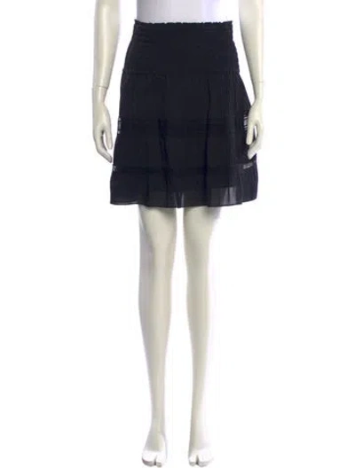 Pre-owned A.l.c Silk Mini Skirt In Black