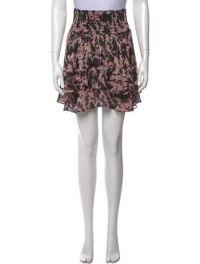Pre-owned A.l.c Silk Mini Skirt In Black
