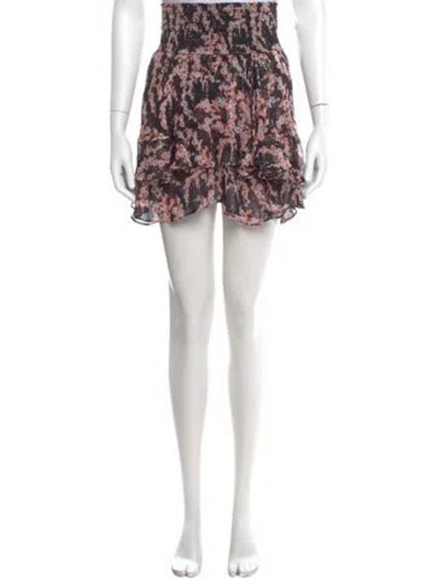 Pre-owned A.l.c Silk Mini Skirt In Black