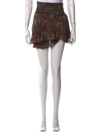 Pre-owned A.l.c Silk Mini Skirt In Black