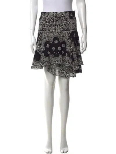 Pre-owned A.l.c Silk Mini Skirt In Black
