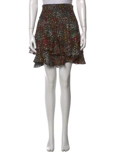 Pre-owned A.l.c Silk Mini Skirt In Black