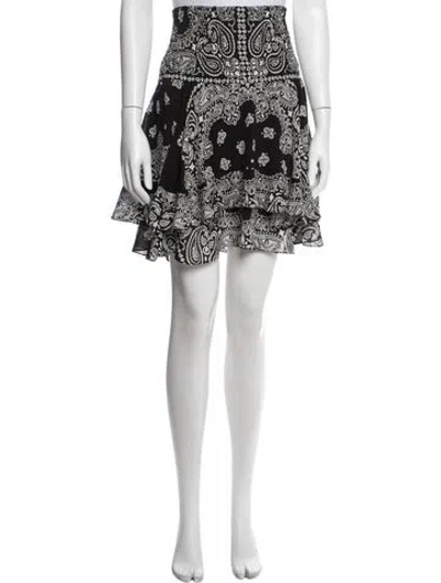 Pre-owned A.l.c Silk Mini Skirt In Black