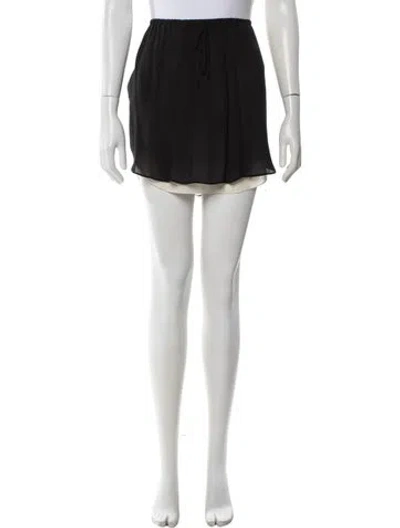 Pre-owned A.l.c Silk Mini Skirt In Black