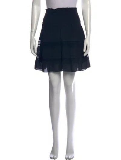 Pre-owned A.l.c Silk Mini Skirt In Black
