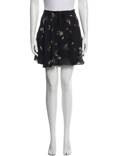 Pre-owned A.l.c Silk Mini Skirt In Blue