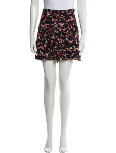 Pre-owned A.l.c Silk Mini Skirt In Multi