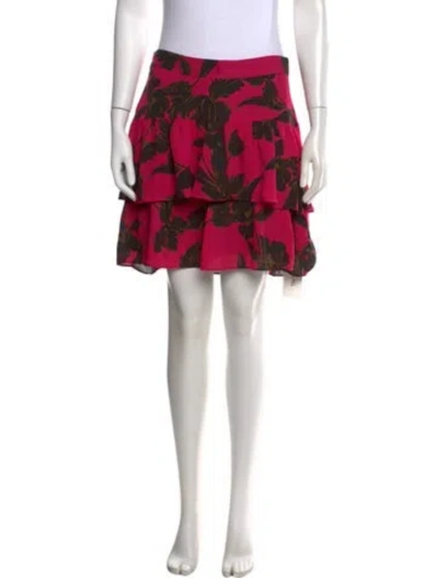 Pre-owned A.l.c Silk Mini Skirt In Multi