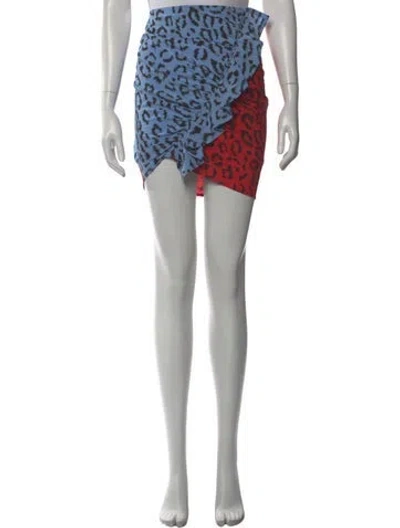 Pre-owned A.l.c Silk Mini Skirt W/ Tags In Multi