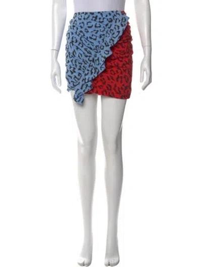 Pre-owned A.l.c Silk Mini Skirt W/ Tags In Multi