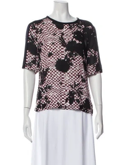 Pre-owned A.l.c Silk Patterned Top In Multi